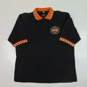 Harley Davidson Men 2XL Button Polo Shirt